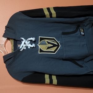 Mens Medium Vegas Golden Knights hockey Hooded Sweatshirt Green and black